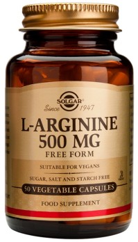 Solgar L-Arginine 500mg, 50 Φυτικές Κάψουλες