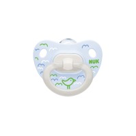Nuk Happy Days Ορθοδοντική Πιπίλα Σιλικόνης με Θήκη 0-6m (10.730.321), 1 τεμάχιο