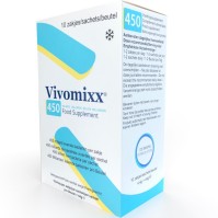 Vivomixx® 10 φακελάκια, συμπλήρωμα διατροφής που περιέχει 450 δισεκατομμύρια από οκτώ διαφορετικά στελέχη σημαντικών ζωντανών βακτηρίων που είναι απαραίτητα για την εξισορρόπηση του πεπτικού συστήματος.