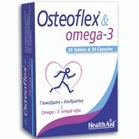 Health Aid Osteoflex & Omega 3 Συμπλήρωμα για την Υγεία των Αρθρώσεων 30 κάψουλες 30 ταμπλέτες
