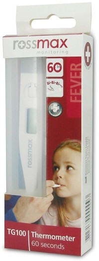 ROSSMAX ΘΕΡΜΟΜΕΤΡΑ ΗΛΕΚΤΡΟΝΙΚΑ Μέτρηση 60 δευτερολέπτων, ηχητικό σήμα πυρετού & αυτόματη απενεργοποίηση.