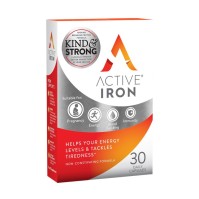 Bionat Active Iron 25mg Συμπλήρωμα Διατροφής με Ενεργό Σίδηρο, 30caps