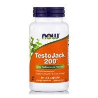 Now Foods Testojack 200, Συμπλήρωμα Διατροφής για την Αύξηση της Φυσικής Τεστοστερόνης & της Ενέργειας 60veg.caps 200mg