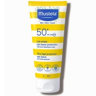 Mustela Bebe Spf50+ Αντηλιακό Γαλάκτωμα Προσώπου & Σώματος Πολύ Υψηλής Προστασίας για Όλη την Οικογένεια 40ml