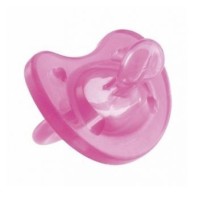 CHICCO Πιπίλα Physio Soft, ‘Oλο Σιλικόνη (Ροζ) 0m+