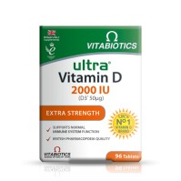 Vitabiotics Ultra Vitamin D 2000 IU D3 50μg, 96tabs