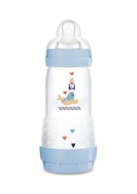 Mam Πλαστικό Μπιμπερό Easy Start™ Anti-Colic 356SB με Θηλή Σιλικόνης για 4+ μηνών Μπλε, 320ml