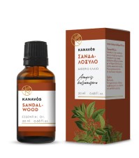 Kanavos Essential Oil Sandalwood Αιθέριο Έλαιο Σανδαλόξυλο 20ml
