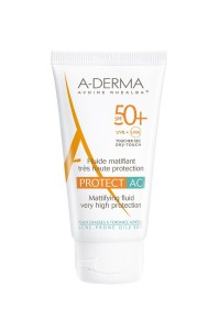 A-Derma Protect AC Matifiant Fluide SPF50+ Λεπτόρρευστη Αντηλιακή Κρέμα Προσώπου 40ml
