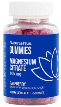 Natures Plus Gummies Magnesium Citrate 105mg, Συμπλήρωμα Διατροφής με Μαγνήσιο για Ενίσχυση του Νευρικού & Μυϊκού Συστήματος με Γεύση Βατόμουρο 75 Softgels