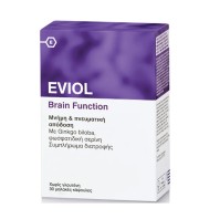 Eviol Brain Function Ισχυρή Φόρμουλα για την Καλή Μνήμη & Πνευματική Απόδοση, 30 Μαλακές Κάψουλες
