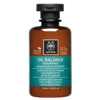 Apivita Oil Balance Shampoo, Σαμπουάν για τη Ρύθμιση της Λιπαρότητας με Μέντα & Πρόπολη 250ml