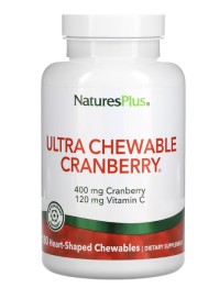 Natures Plus Ultra Chewable Cranberry Συμπλήρωμα Διατροφής Για Τη Στήριξη Του Ουροποιητικού Συστήματος 90 ταμπλέτες