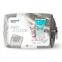 Medisei Panthenol  Extra Party O Clock Silver Special Price Σετ περιποίησης που περιέχει:  Face & Eye Cream Αντιρυτιδική κρέμα Προσώπου & Ματιών, 50ml White Tea Beauty Intensive Mask για Εντατική Ενυδάτωση με Λευκό Τσάι, 50ml Micellar True Cleanser Gel Μ
