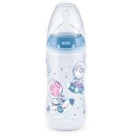 NUK First Choice Plus Μπιμπερό Peppa Pig Boy Με Δείκτη Ελέγχου Θερμοκρασίας Για Μωρά 6-18 Μηνών, 300ml