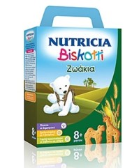 Nutricia Biskotti 8m+ Ζωάκια Βρεφικά Μπισκότα, 180gr