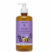 Apivita Mini Bees Gentle Kids Shampoo Blueberry & Honey-Απαλό Σαμπουάν για Παιδιά με Μύρτιλο & Μέλι, 500ml