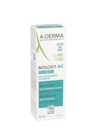 A-Derma Biology AC Global Mattifying Care Anti-Blemish Ενυδατική Κρέμα κατά των Ατελειών, 40ml