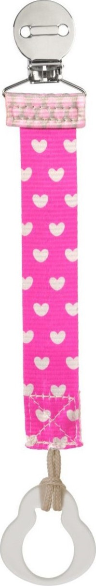 Chicco Pacifier Fashion Clip Κλιπ Πιπίλας σε Pink Χρώμα 1 τεμάχιο