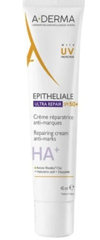 A-Derma Epitheliale A.H Ultra Spf 50+, Προστατευτική Επανορθωτική Κρέμα Κατά των Σημαδιών, 40ml