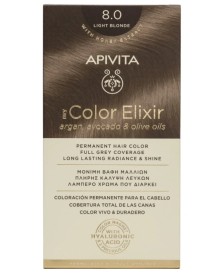 Apivita My Color Elixir Μόνιμη Βαφή Μαλλιών No 8.0 Ξανθό Ανοιχτό, 1 τεμάχιο