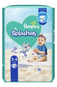 Pampers Splashers No 3-4 (6-11kg) 12τμχ