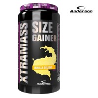 Anderson Xtra Mass Size Gainer Διατροφικό Συμπλήρωμα Πρωτεΐνης Ορού Γάλακτος Για Αύξηση Μυϊκής Μάζας με Γεύση Βανίλια 1100gr
