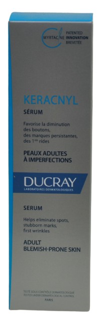 Ducray Keracnyl Sérum Ορός Προσώπου Ειδικά Σχεδιασμένος για την Καθημερινή Φροντίδα του Δέρματος της Ενήλικης Γυναίκας με Ακμή, 30ml