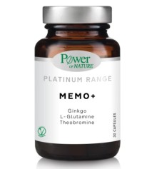 Power Health Classics Platinum MEMO+ Ginkgo  L-Glutamine - Theobromine 30 Κάψουλες