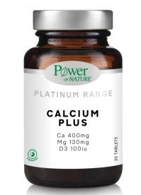 Power Health Calcium Plus Συμπλήρωμα Ασβεστίου 30 Ταμπλέτες