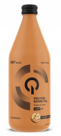 QNT Protein Shake Γυάλινο Μπουκάλι Cookies & Cream 500 ml