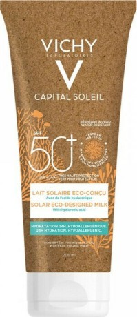 Vichy Capital Soleil Eco Milk SPF50+ Αντηλιακό Γαλάκτωμα για Πρόσωπο - Σώμα 200ml