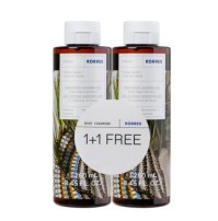 Korres 1+1 Πακέτο Προσφοράς Renewing Body Cleanser Forest Cedar Αφρόλουτρο Κεδρος 2x250ml