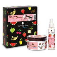 Messinian Spa Promo Beauty Box Strawberry Madness Hair & Body Mist 100ml & Γιαούρτι Σώματος 250ml