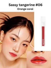 Nacific Shine Mood Slick Lip Tint - #06 Sassy Tangerine Orange Coral 4gr