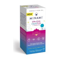 Minami EPA + DHA Liquid Kids + Vitamin D3 Συμπλήρωμα Διατροφής Για Παιδιά, Ιχθυέλαιο Σε Γεύση Orange Berry 100ml