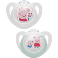 Nuk Peppa Pig Trendline Πιπίλα Σιλικόνης 18-36, 2τμχ
