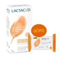 Lactacyd PROMO Intimate Washing Lotion Για Την Ευαίσθητη Περιοχή 300ml - ΔΩΡΟ Intimate Wipes Μαντηλάκια Καθαρισμού 10 Τεμάχια