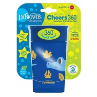 Dr. Browns Παιδικό Ποτηράκι Cheers 360°  από Πλαστικό (TC01094) Σε Χρώμα Μπλε Για 9+ Μηνών 300ml