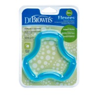 Dr. Browns Μασητικός Κρίκος Οδοντοφυΐας Flexees Μπλε Χωρίς BPA από Σιλικόνη (TE102) Για 3+ Μηνών, 1τεμάχιο