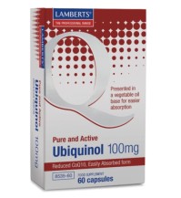 Lamberts Ubiquinol 100mg Συμπλήρωμα Διατροφής με Συνένζυμο Q10 για Ενέργεια & Καρδιαγγειακή Υγεία 60 caps