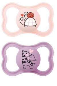 Mam Supreme Πιπίλα Σιλικόνης με Θηλή Skinsoft 245SG για 6-16 μηνών Ροζ, 2τμχ