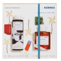 Korres Promo Blue Sage - Ανδρικό Αφρόλουτρο 250ml &v Eau De Toilette Ανδρικό Άρωμα, 50ml, 1σετ