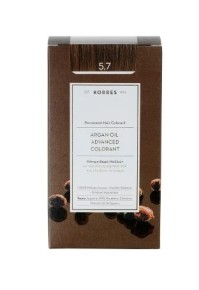 Korres Argan Oil Advanced Colorant Βαφή Μαλλιών 5.7 Σοκολατί 50ml