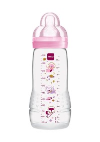 Mam Μπιμπερό Easy Active™ Baby Bottle 361SG με Θηλή Σιλικόνης για 4+ μηνών Ροζ Πλαστικό, 330ml