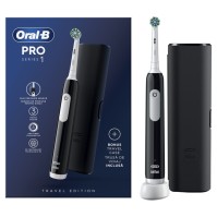 Oral-B Pro Series 1 Ηλεκτρική Οδοντόβουρτσα Μαύρη με Θήκη Ταξιδίου, 1 τεμ