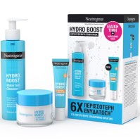 Neutrogena Hydro Boost Promo Set για Ξηρές & Ευαίσθητες Επιδερμίδες, Καθαριστικό 200ml, Gel Cream 50ml & Δώρο Αντηλιακή SPF 50 15ml