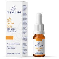 Tikun Day Time CBD 250mg & CBG 250mg Έλαιο Κάνναβης σε Σταγόνες με Γεύση Citrus 10ml