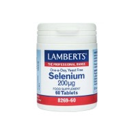 Lamberts Selenium 200MCG Αποτελεί Ζωτικό Συστατικό των Μηχανισμών Άμυνας του Οργανισμού Έναντι στο Οξειδωτικό Στρες, 60tabs