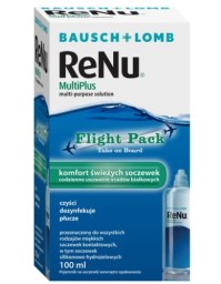 Bausch & Lomb ReNu Multiplus Flight Pack Διάλυμα Καθαρισμού Φακών Επαφής Πολλαπλών Χρήσεων & Θήκη Φακών, 100ml